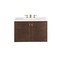James Martin Vanities Amberly 36in Single Vanity, Mid-Century Walnut w/ 3 CM White Zeus Top 670-V36-WLT-3WZ - alternate 7